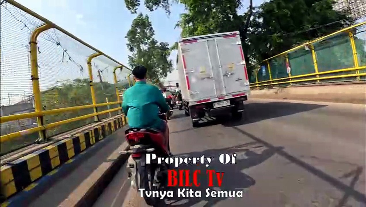 I rode a motorcycle from Tangerang to South Jakarta