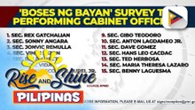 PBBM, nakakuha ng 57% hanggang 58%, highest-rated national official sa pinakabagong Boses ng Bayan survey