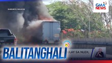 10-wheeler, nasunog sa tulay sa NLEX; driver, ligtas | Balitanghali