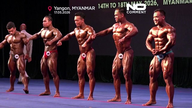 Myanmar reúne a los mejores culturistas del Sudeste Asiático en un gran campeonato internacional