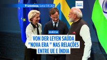 Von der Leyen saúda "nova era" nas relações UE-Índia em visita de Modi à Suécia