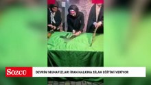 Devrim Muhafızları İran halkına silah eğitimi veriyor