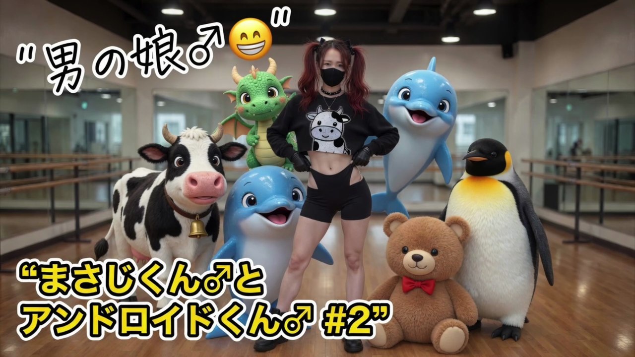 (男の娘)メンズアイドルになりたい『まさじくん♂とアンドロイドくん♂』#2😁