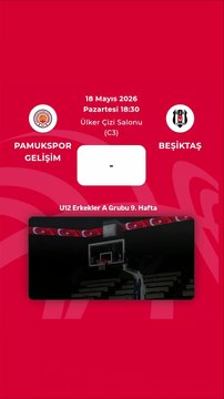 Maç Duyurusu - Pamukspor Gelişim v Beşiktaş - U12 Erkekler A Grubu 9. Hafta