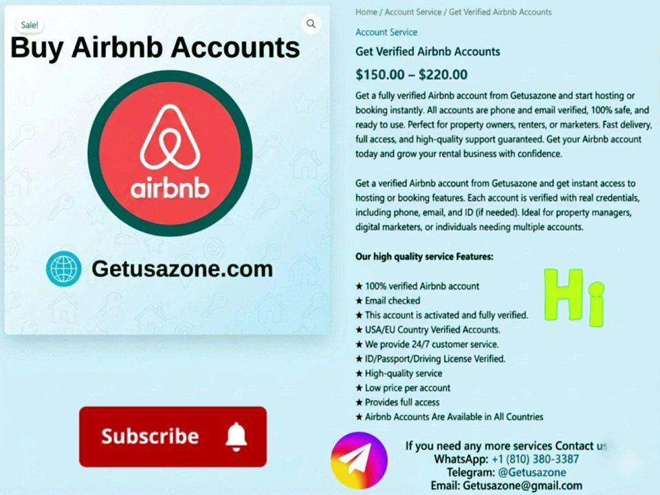 Best 1.02 Platforms for Buying Verified Airbnb Accounts in Safe