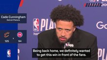 'That sucked' - Cunningham dejected after Pistons' Game 7 loss