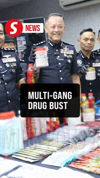 Three narcotics gangs busted, drugs worth RM4.3mil seized