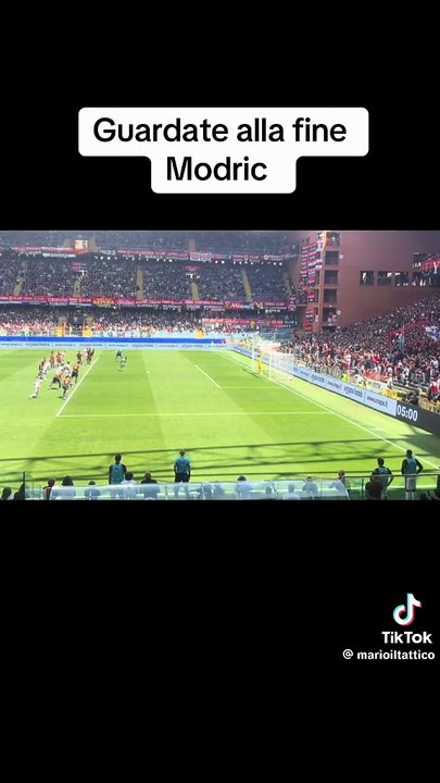 Ma come esulta Modric...ecco la conferma di Genova...