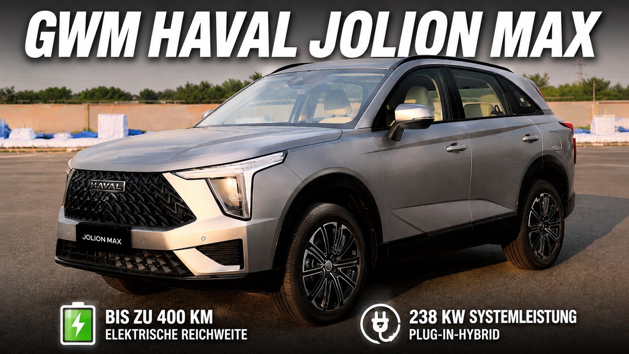 2027 GWM Haval Jolion Max startet mit bis zu 400 km Reichweite
