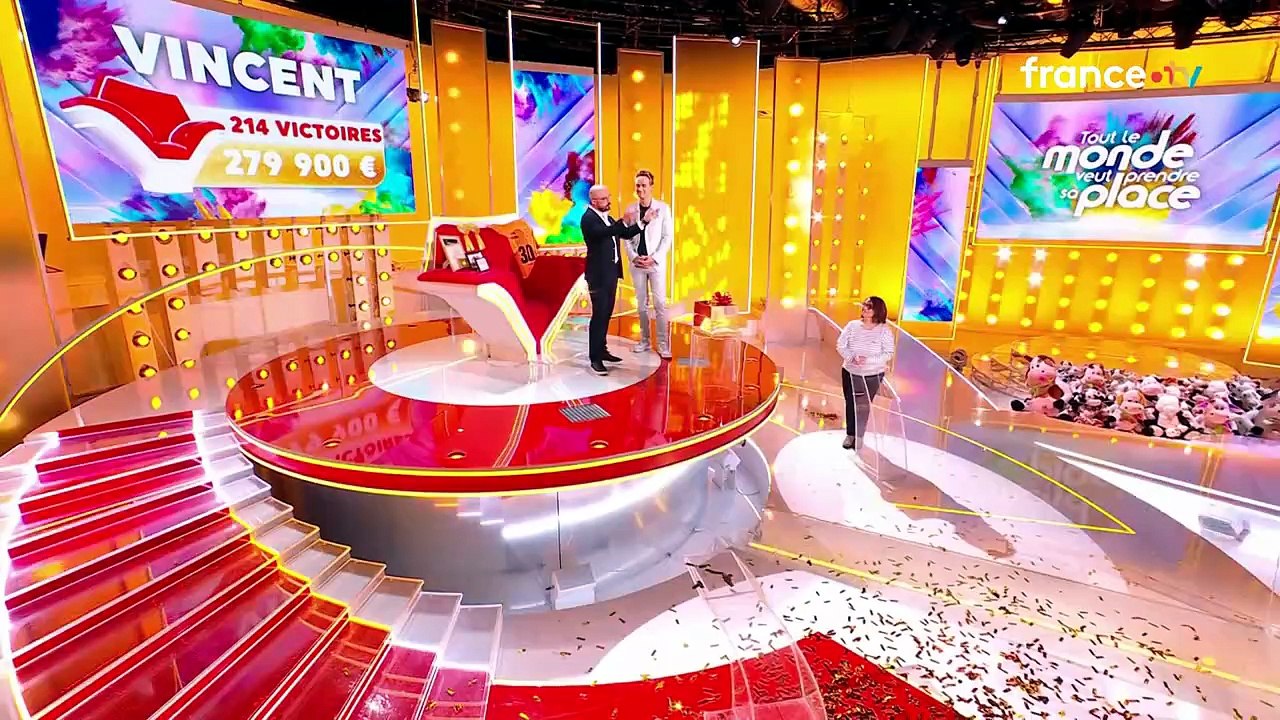 Vincent devient le plus grand champion de l'histoire de "Tout le monde veut prendre sa place" sur France 2