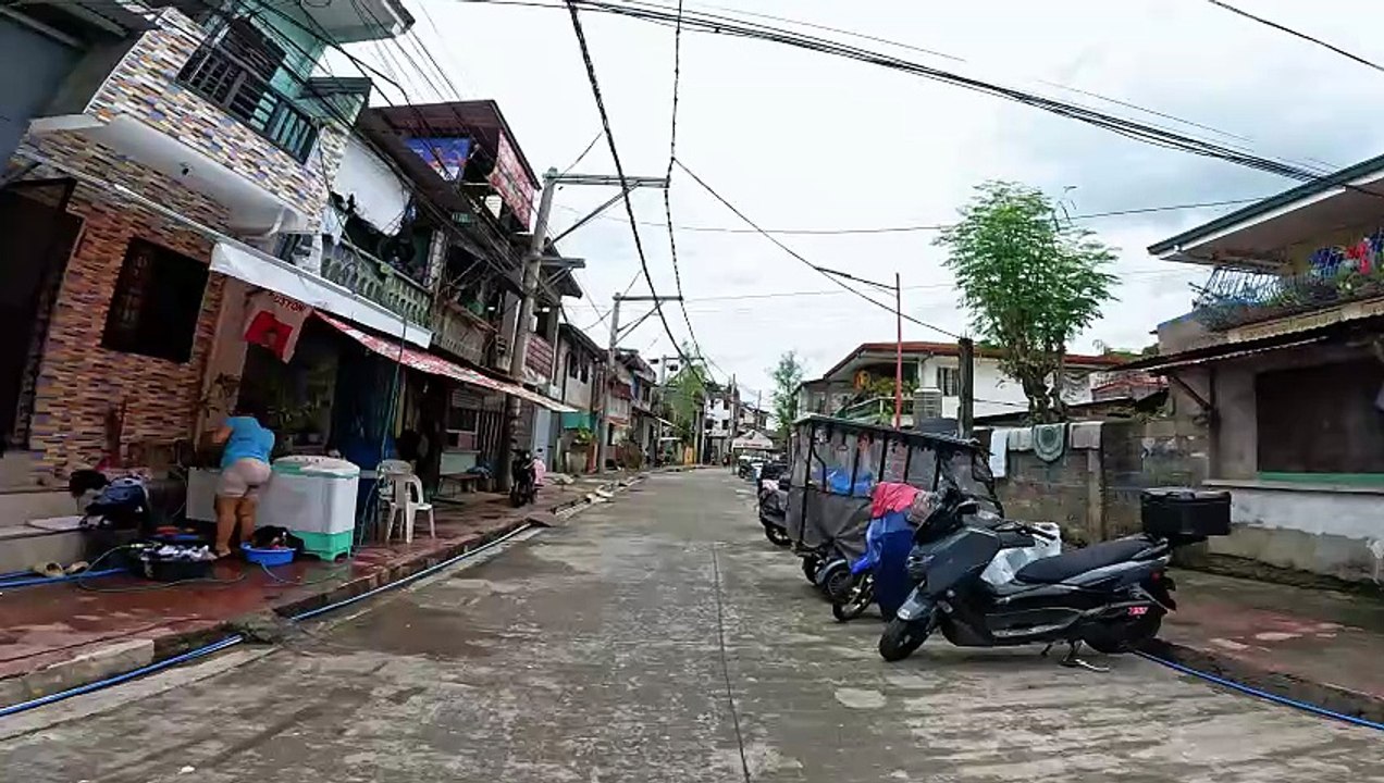 Solid Road on Okra Street in Marikina City in the Philippines