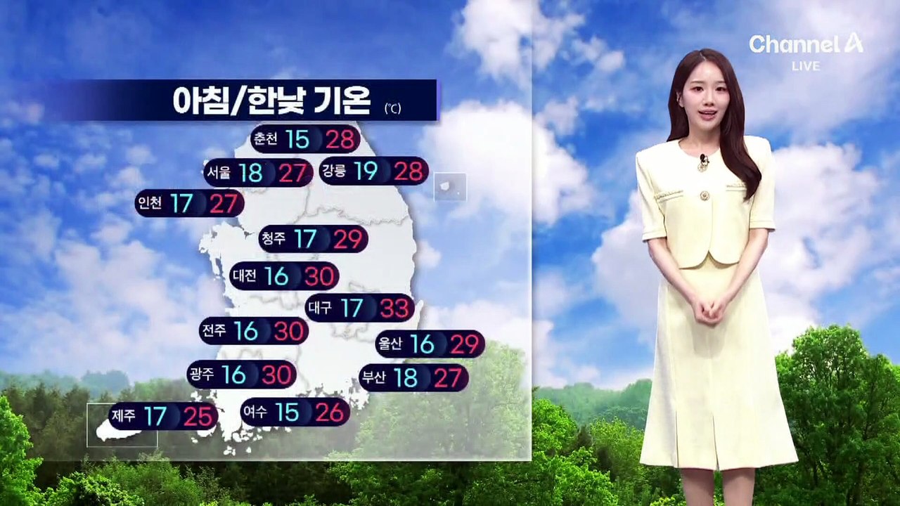 [날씨]내일까지 여름 더위…수~목요일 전국 비