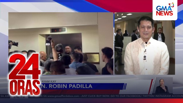 Panayam ng 24 Oras kay Sen. Robin Padilla kaugnay sa pag-alis ni Sen. Bato dela Rosa sa Senado | 24 Oras