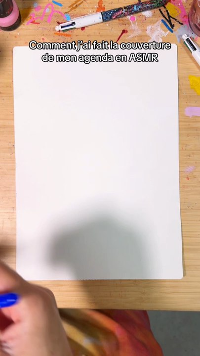 Création en ASMR de la couverture de mon agenda custom