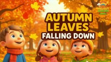 Autumn Leaves Falling Down 🍂🎶 | Fall Season Song for Kids | Fun Nursery Rhyme | Kids Melody Garden