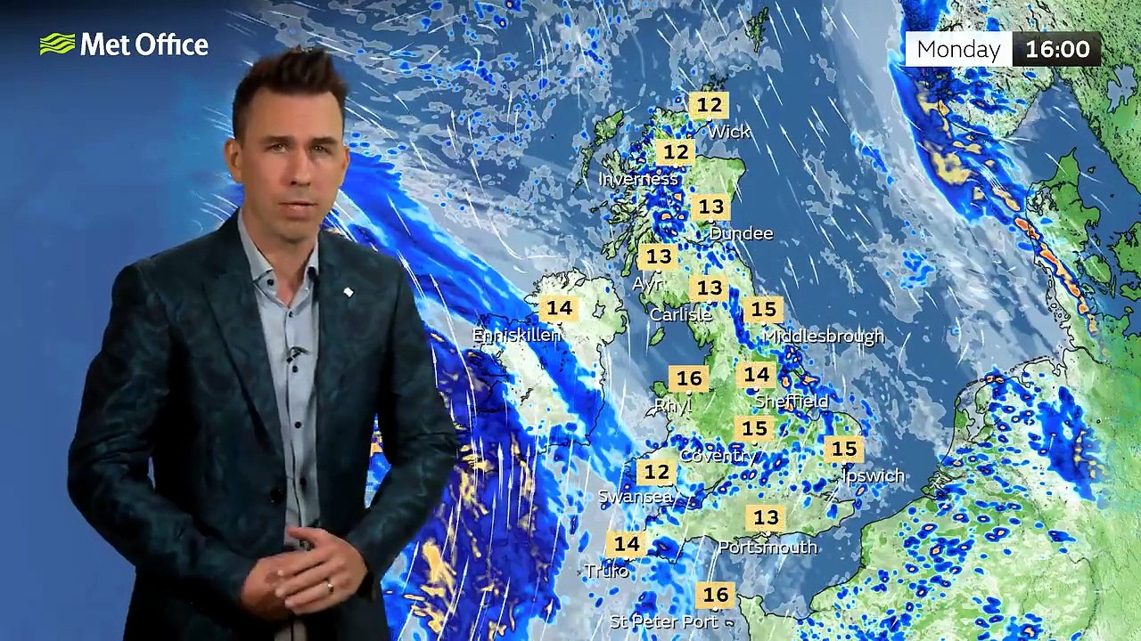 Met Office Monday Afternoon Weather Forecast 18/05/2026