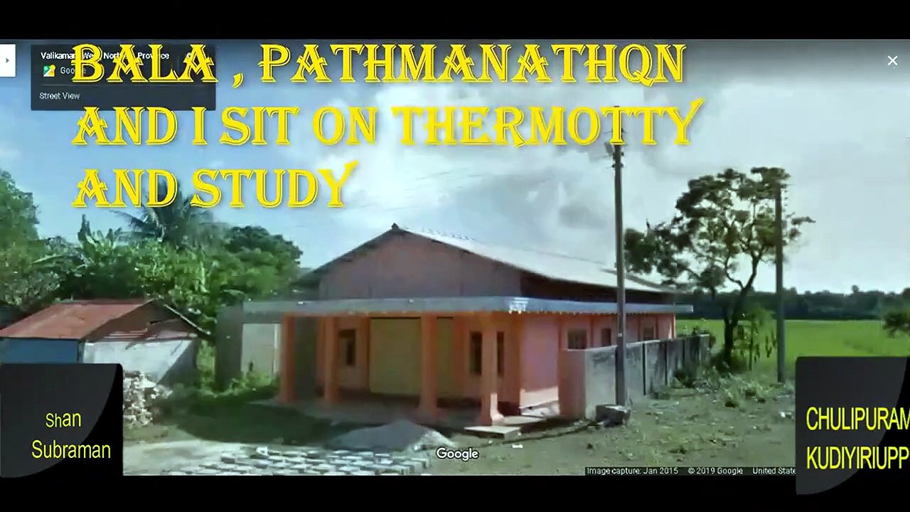 CHULIPURAM KUDIYIRUPPU  AND PARALAI ROAD AS ON 2020