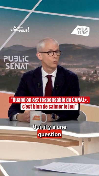 "Quand on est responsable de CANAL+, c’est bien de calmer le jeu"