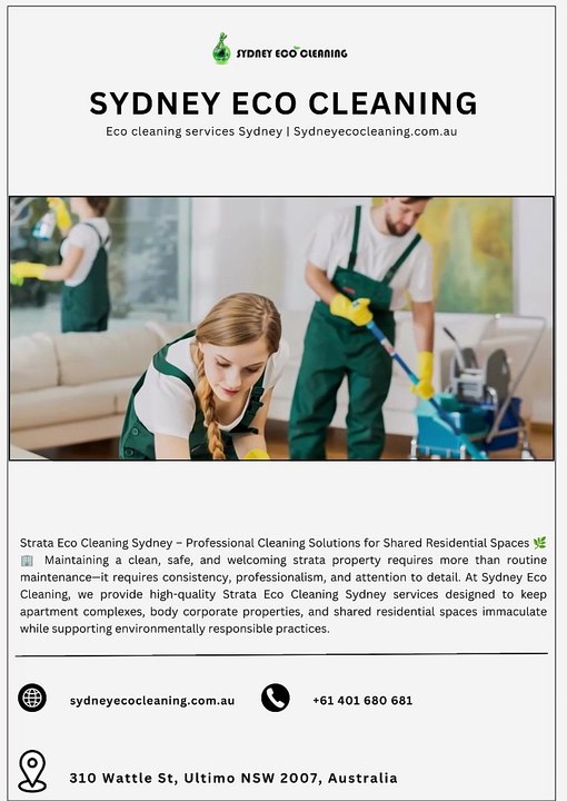 Strata green cleaning company | Sydneyecocleaning.com.au