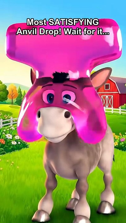 Most SATISFYING Anvil Drop! 🍮💥 Wait for it... #donalddonkey