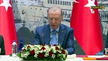 Cumhurbaşkanı Recep Tayyip Erdoğan, Süper Lig şampiyonu Galatasaray'ı kabul etti