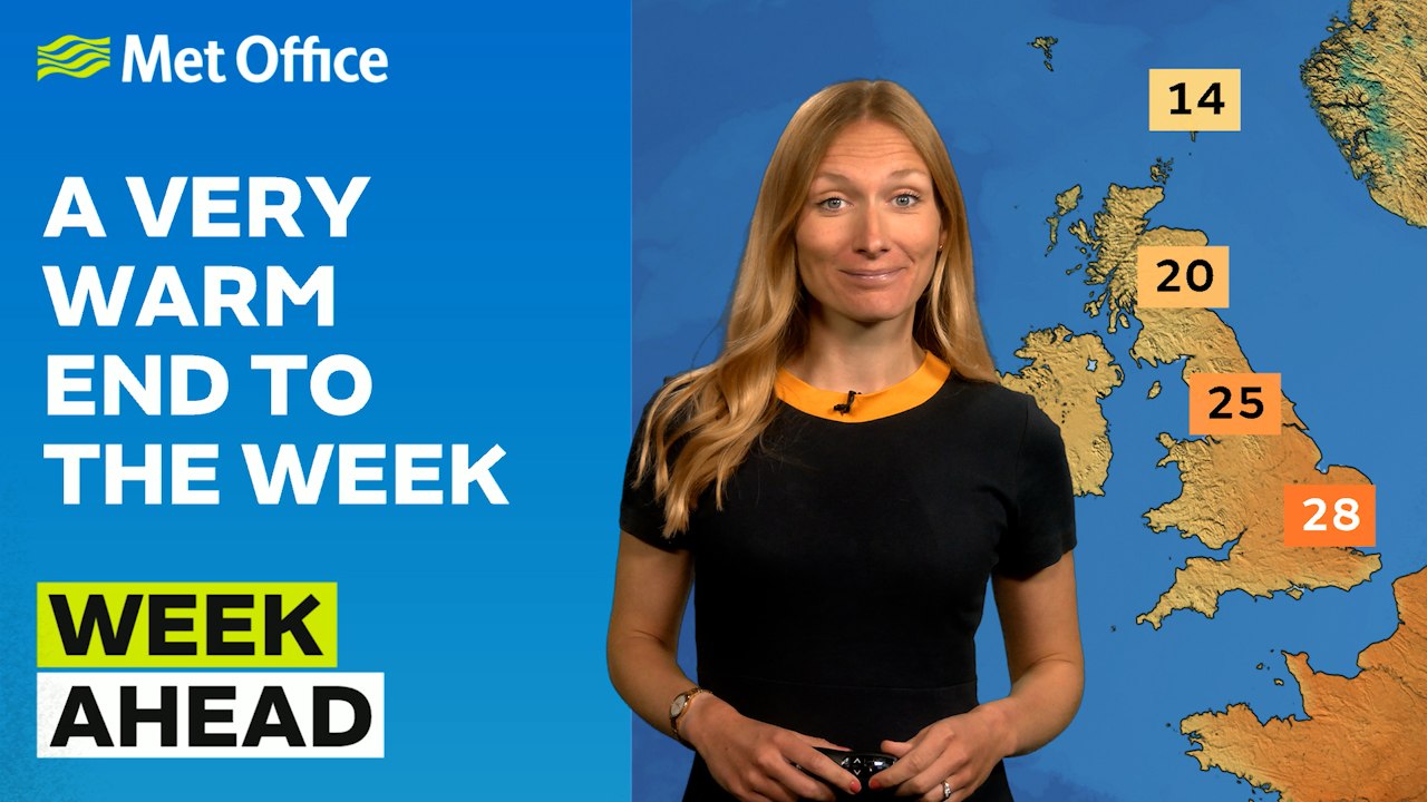Week Ahead 18-05-2026 – Warm by Friday – Met Office weather forecast UK