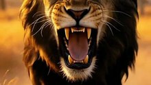 A fierce battle: Gorilla Vs Lion the king