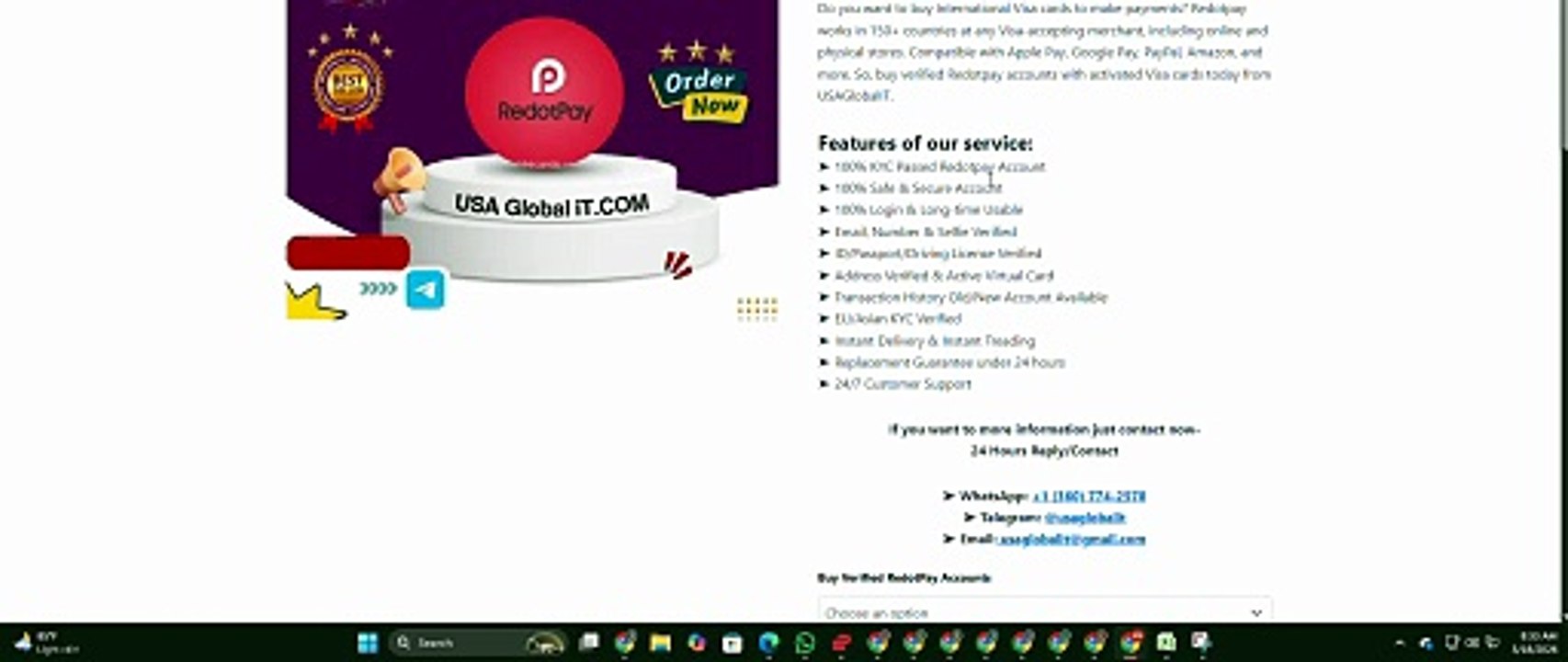 8 Best Marketplaces for Buy~Verified, RedotPay Accounts