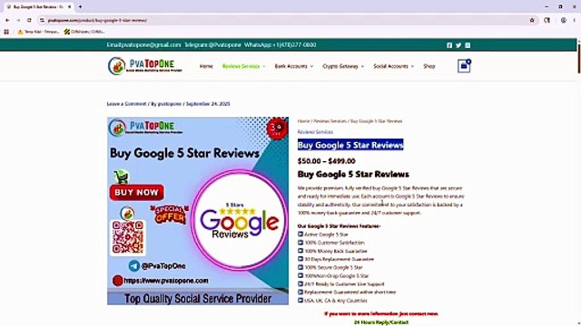 Buy Google Reviews - Get 5-Star, 100% Real Reviews