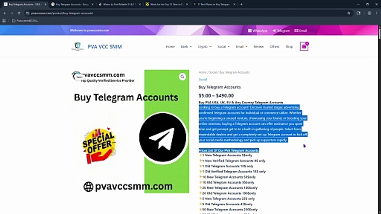 12 Best Sites to Buy Bulk PVA Telegram Accounts in the US