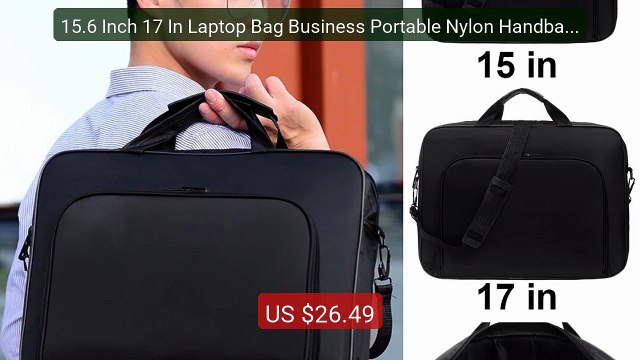 15.6 Inch 17 In Laptop Bag Business Portable Nylon Handbags Laptop... Best Deal 2026 | Shop Now!