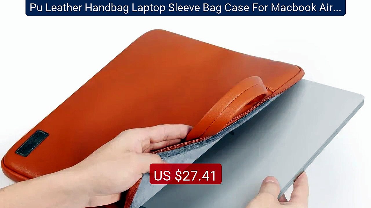 Pu Leather Handbag Laptop Sleeve Bag Case For Macbook Air Pro ... -- Best Buy 2026 | Great Quality!