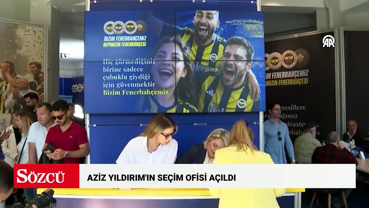 Fenerbahçe Kulübü Başkan Adayı Aziz Yıldırım'ın seçim ofisi açıldı