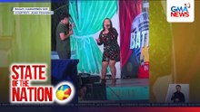 Pagsingit ng mga host sa konteserang may birit pa pala, kinaaliwan | SONA
