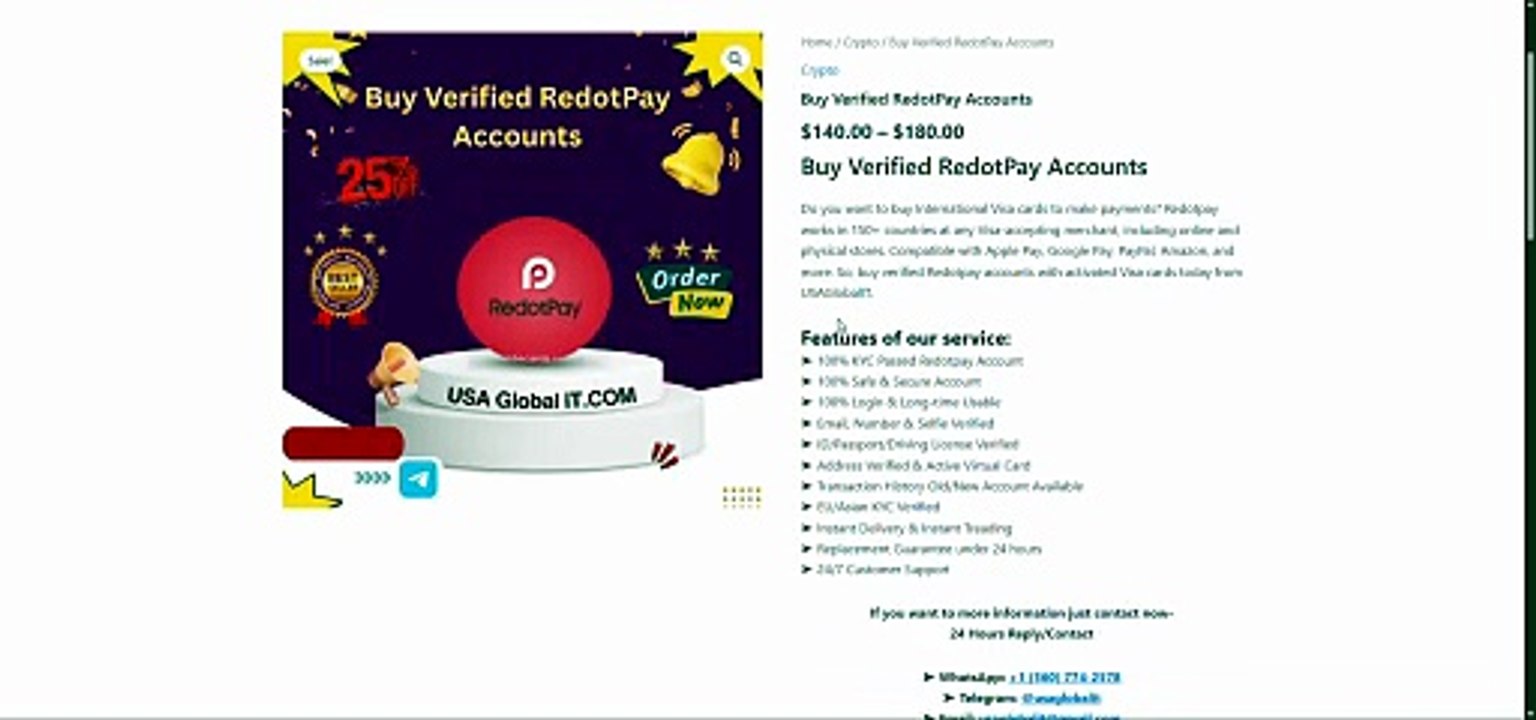 8 Best Marketplaces for Buy~Verified, RedotPay Accounts