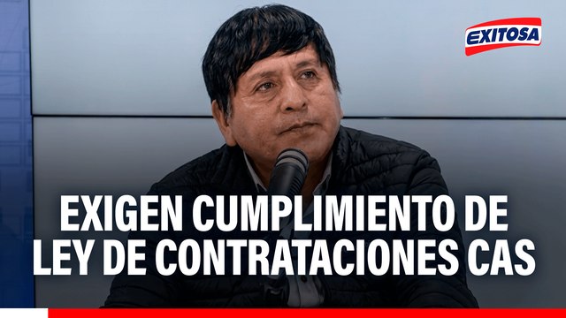 Trabajadores estatales del Perú exigen cumplimiento de nueva ley de contrataciones CAS