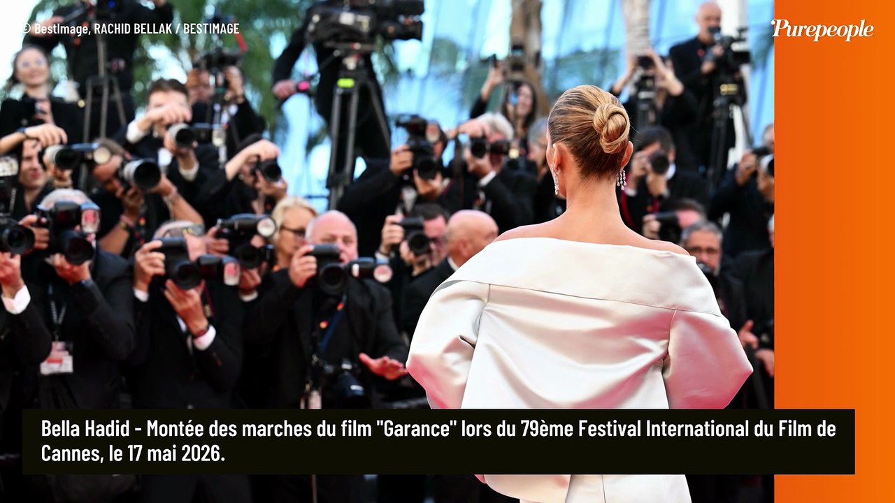 Festival de Cannes 2026 : Bella Hadid confirme son statut d'icône, montée des marches en famille dans une belle création Prada