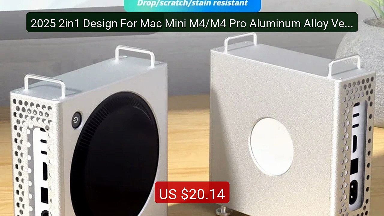 2025 2in1 Design For Mac Mini M4/M4 Pro Aluminum Alloy Vertic... -- Amazing Value 2026 | Must Have!