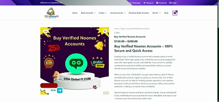 Buy Verified Noones Accounts