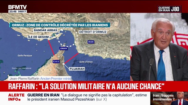 Guerre au Moyen-Orient: On a le choix entre un embrasement général ou une discussion , analyse Jean-Pierre Raffarin, ancien Premier ministre