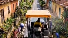 Village mud road to smooth asphalt—every professional step explained! 🚧⚙️ #RoadConstruction #Engineering