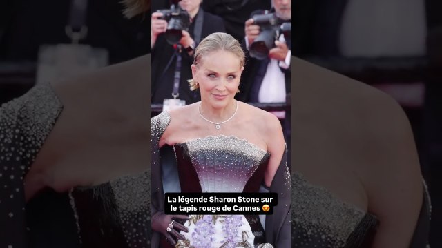 La légende Sharon Stone sur le tapis rouge de Cannes 😍
