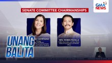 Mga bagong mamumuno sa ilang komite sa Senado, pinangalanan na | Unang Balita