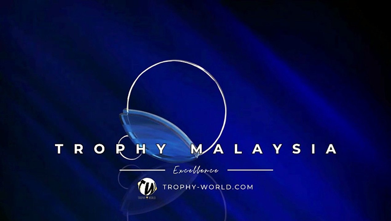 Blue Round Crystal Plaques at Trophy-World Malaysia | Custom Trophies & Plaques Supplier