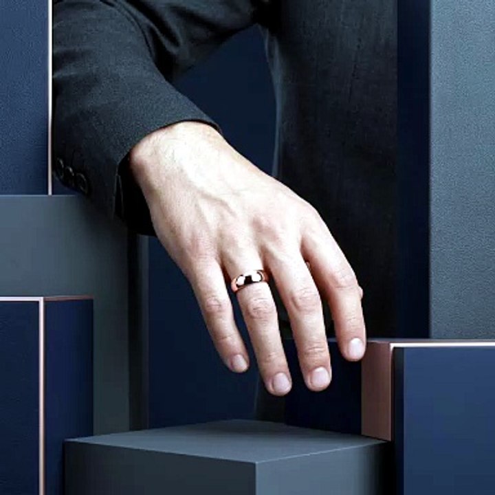 The Petal — Rose Gold Tungsten Ring
