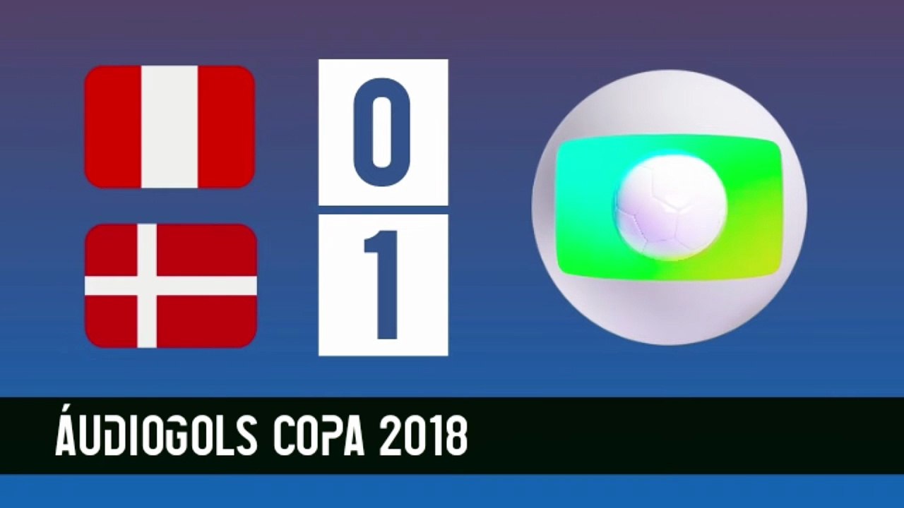 Áudiogol | Peru 0x1 Dinamarca (Globo 2018)
