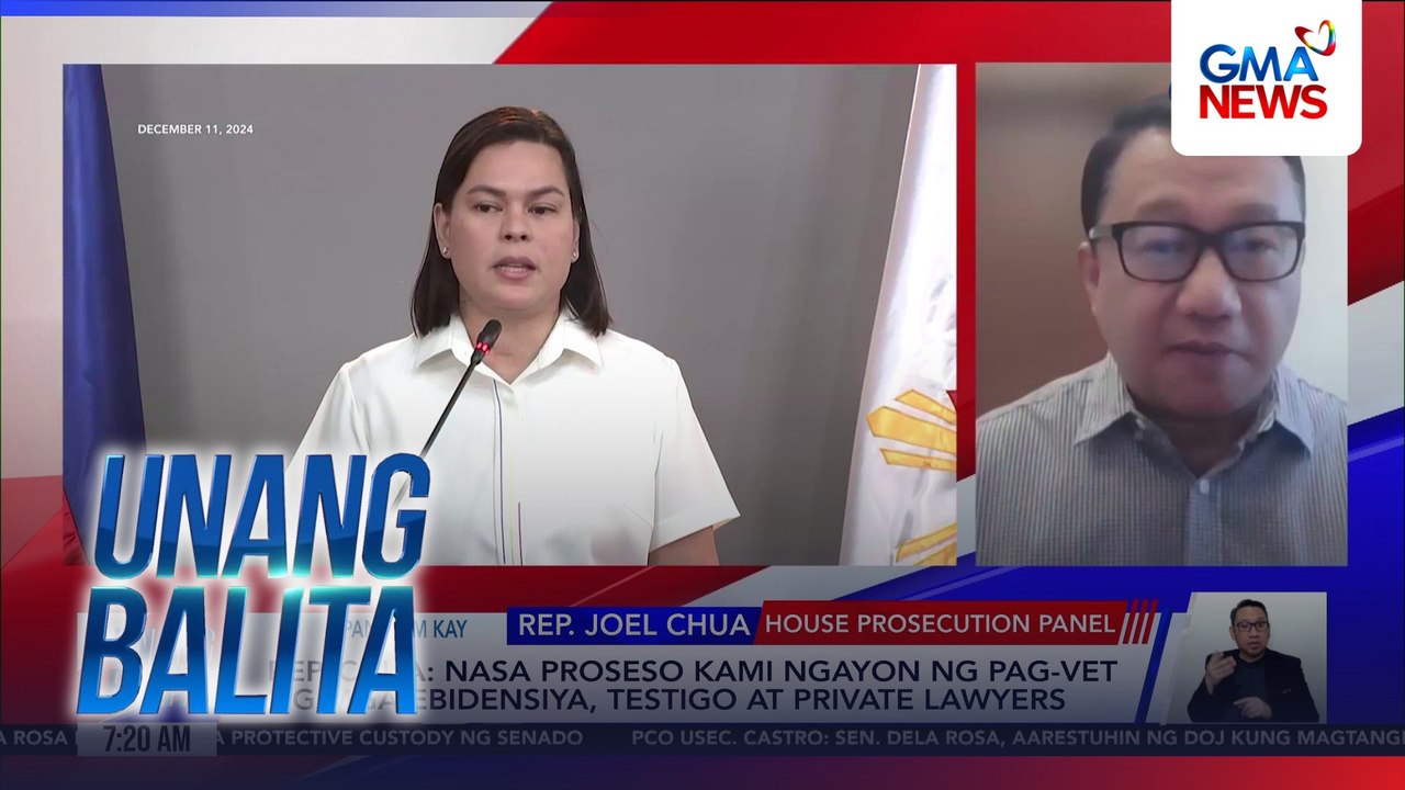 Panayam kay Rep. Joel Chua, House Prosecution panel (May 19, 2026)  | Unang Balita