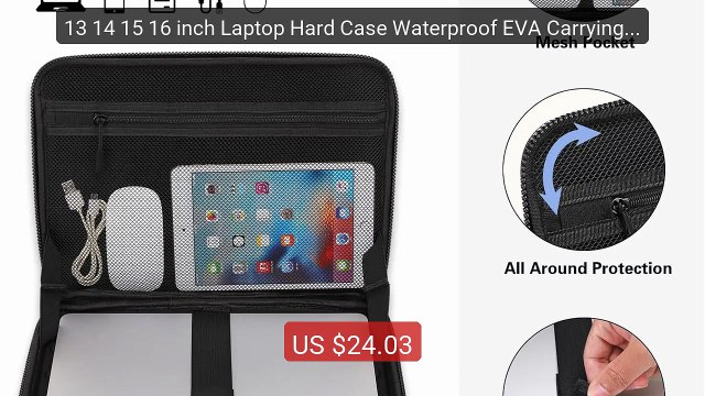 13 14 15 16 inch Laptop Hard Case Waterproof EVA Carrying Case for... Best Deal 2026 | Shop Now!