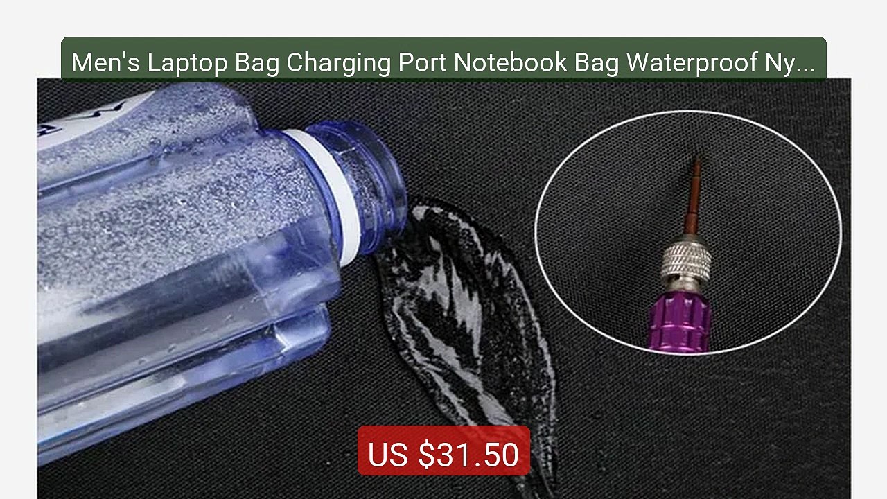 Men's Laptop Bag Charging Port Notebook Bag Waterproof Nylon 15.6 I... -- Top Rated 2026 | Buy Now!