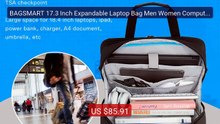 BAGSMART 17.3 Inch Expandable Laptop Bag Men Women Computer... -- Top Pick 2026 | Unbeatable Price!